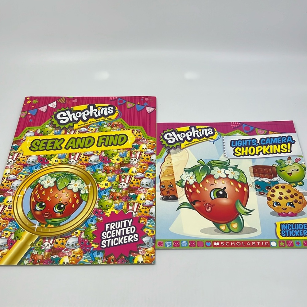 Lot of 2 Shopkins Stickerbook by Little Bee Books